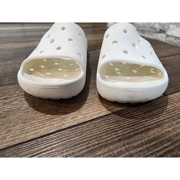 Crocs Classic V2 Slide White 209401 Unisex sandals Mens 6 Womens 8 - Picture 5 of 6
